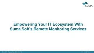 empowering your it ecosystem with suma soft