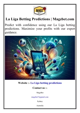 La Liga Betting Predictions  Magzbet.com