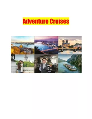 Adventure Cruises