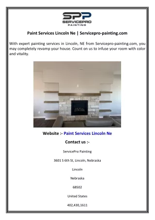 Paint Services Lincoln Ne   Servicepro-painting.com