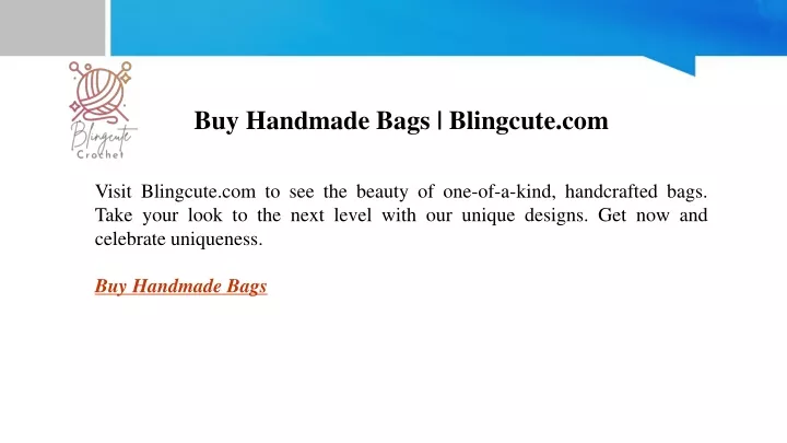 buy handmade bags blingcute com