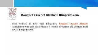 Bouquet Crochet Blanket Blingcute.com