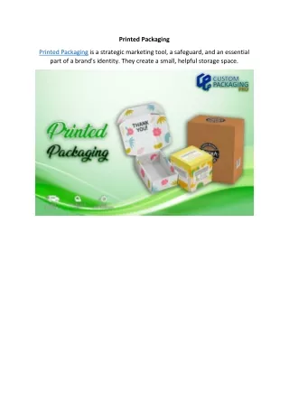 printed packaging