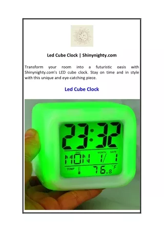 Led Cube Clock  Shinynighty.com