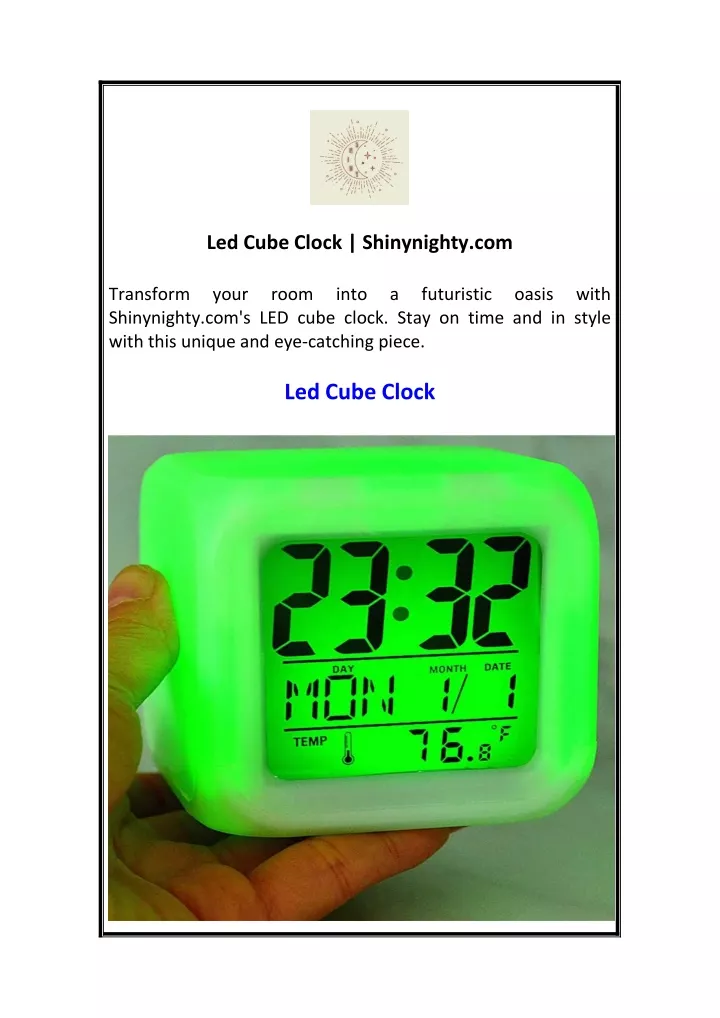 led cube clock shinynighty com