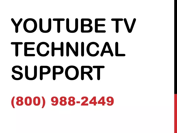youtube tv technical support
