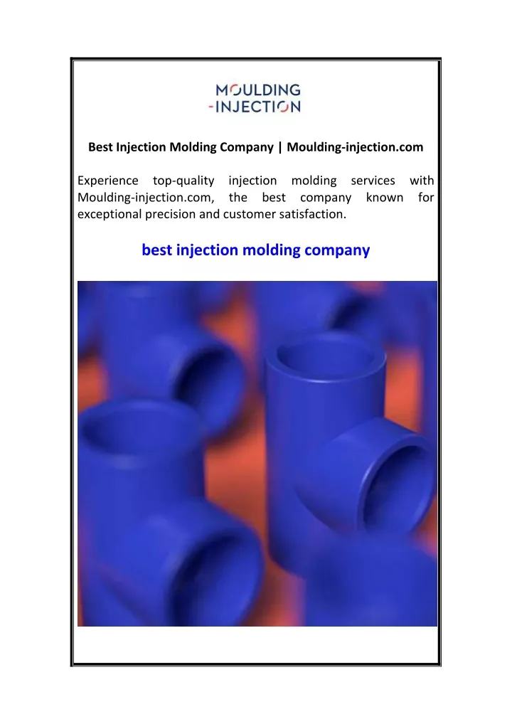 best injection molding company moulding injection