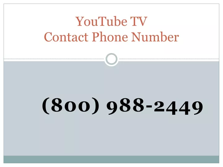 youtube tv contact phone number