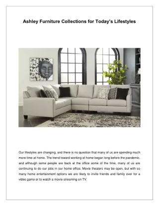 Ashley Furniture Collections for Today’s Lifestyles