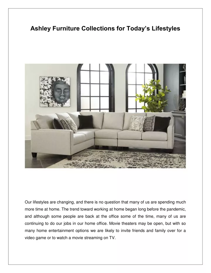 ashley furniture collections for today
