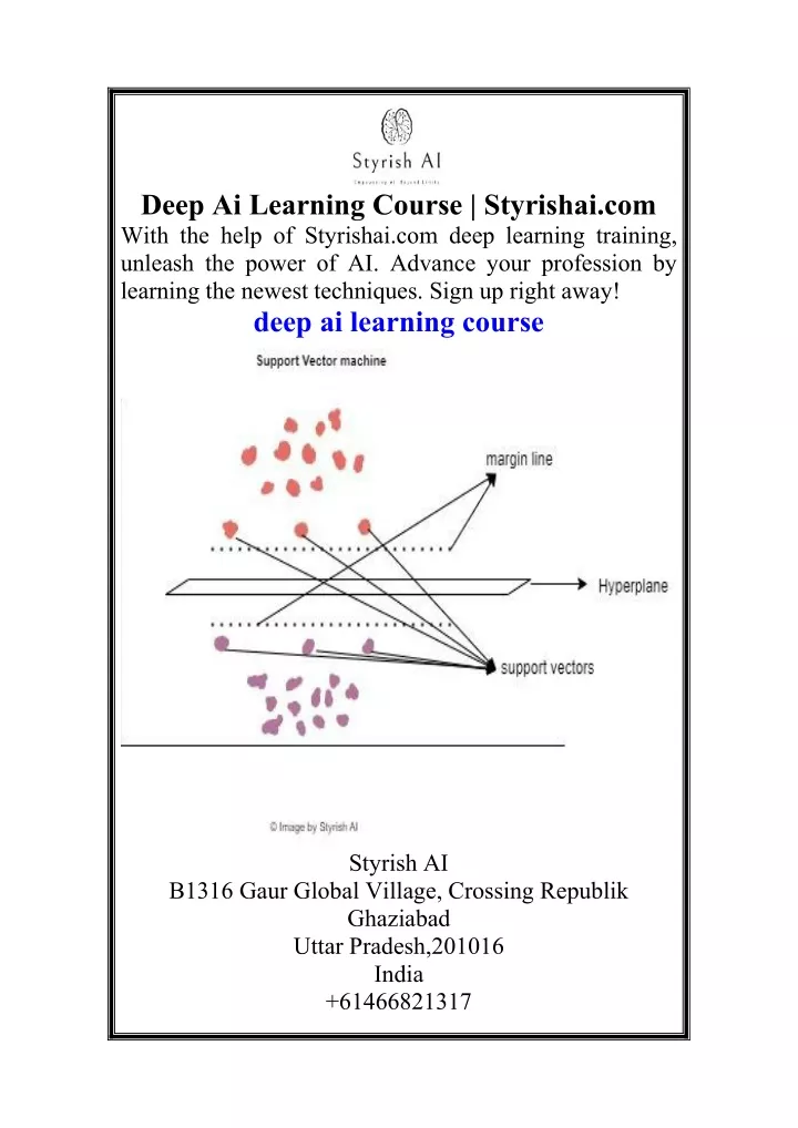 deep ai learning course styrishai com with