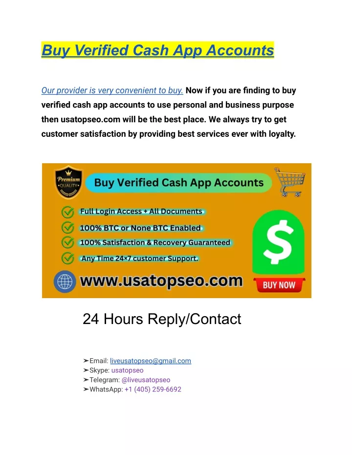 buy verified cash app accounts