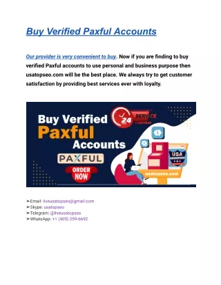 Buy Verified Paxful Accounts