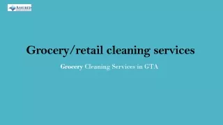 Supermarket Cleaning Services in GTA| Supermarket Cleaning Service Near Me