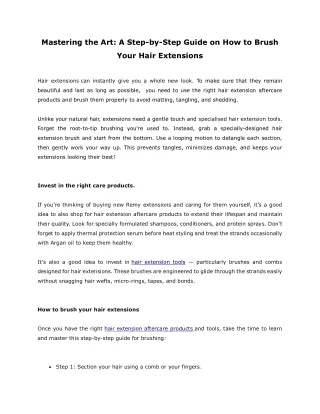 mastering the art a step by step guide