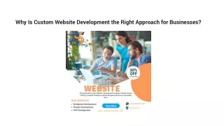 Why Is Custom Website Development the Right Approach