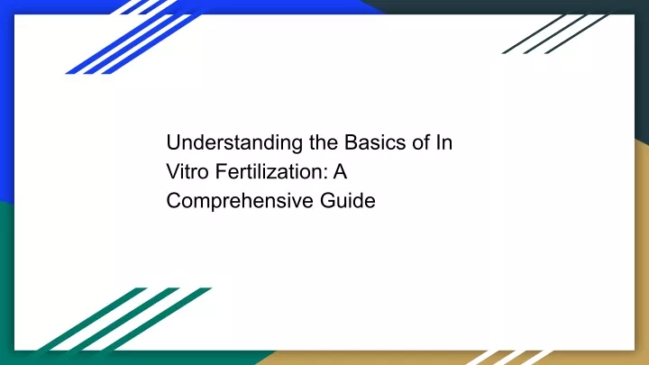 understanding the basics of in vitro