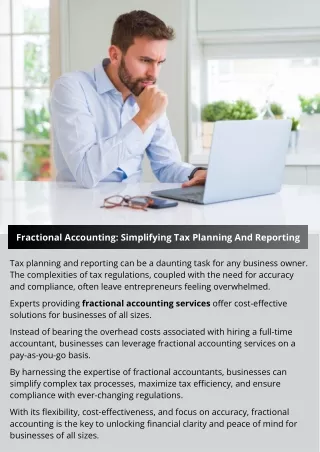 fractional accounting simplifying tax planning