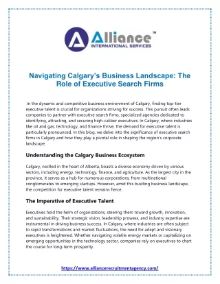 navigating calgary s business landscape the role