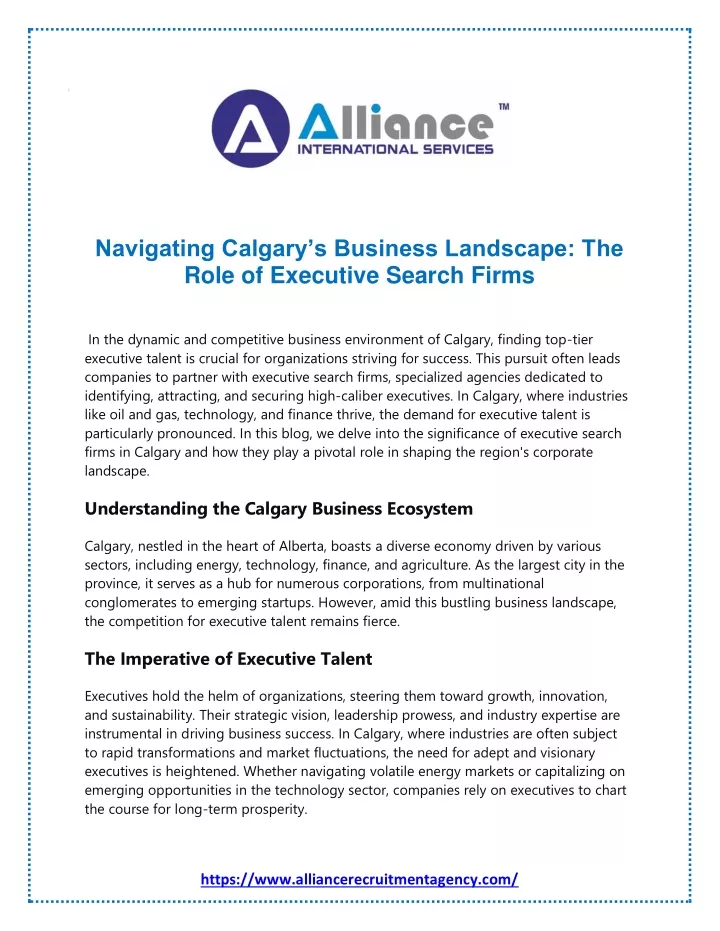navigating calgary s business landscape the role