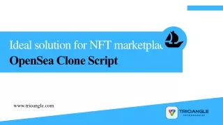 Ideal solution for NFT marketplace OpenSea Clone Script