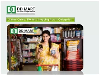 DDMart Online Effortless Shopping Across Categories