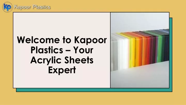 welcome to kapoor plastics your acrylic sheets expert