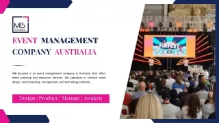 Planning an Event? Trust MB Squared for Event Management Company in Sydney