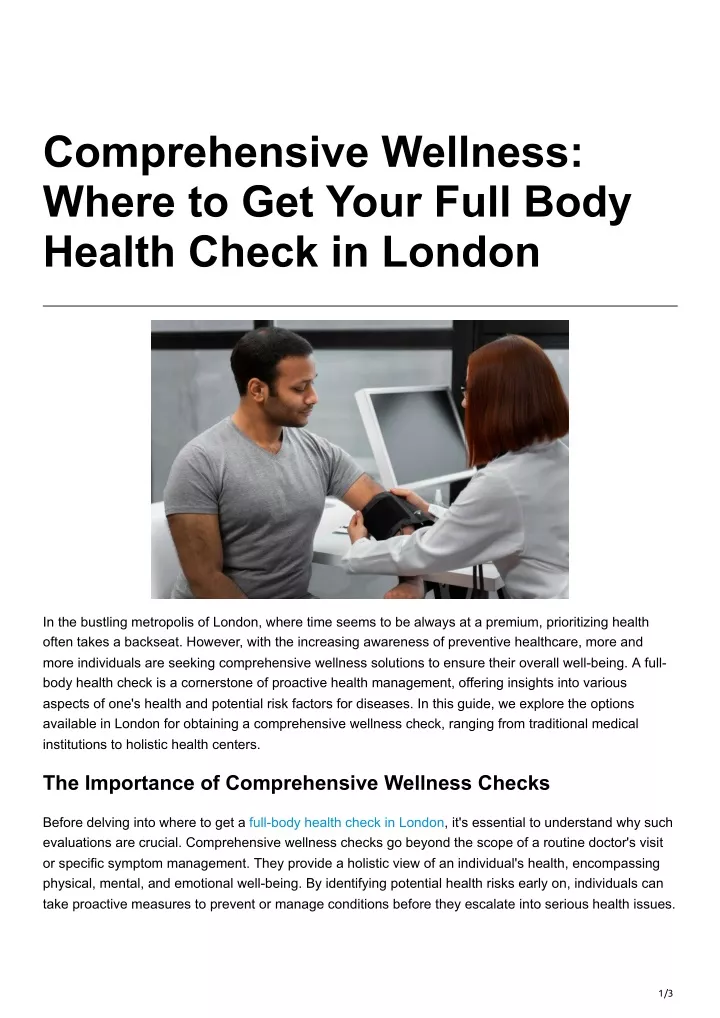 comprehensive wellness where to get your full