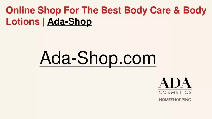 online shop for the best body care body lotions