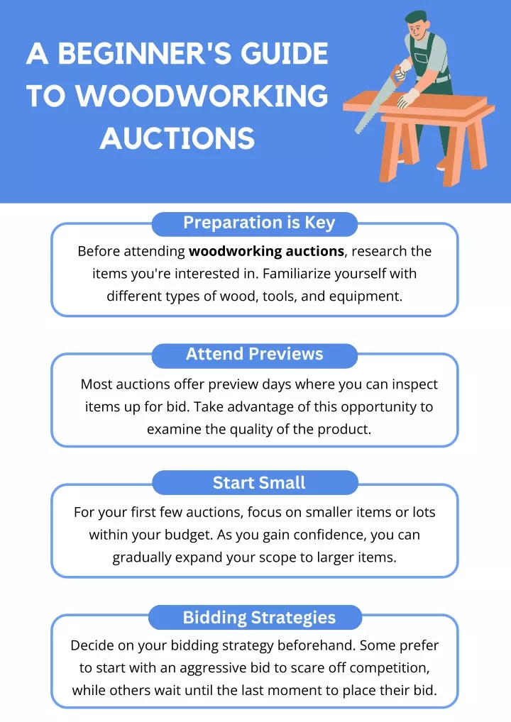 a beginner s guide to woodworking auctions