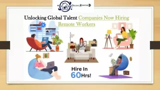 Unlocking Global Talent Companies Now Hiring Remote Workers