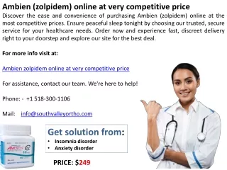 Buy Ambien(zolpidem) online at cheapest price