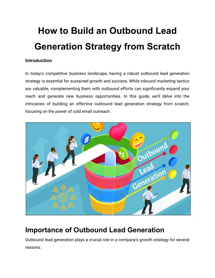 how to build an outbound lead