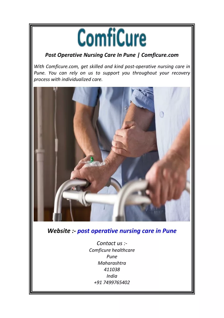 post operative nursing care in pune comficure com