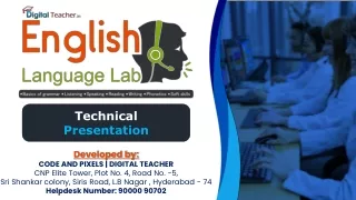 English Language Lab Software Technical Presentation 2024