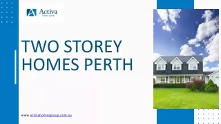 Two Storey Homes Perth--Activa Homes Group
