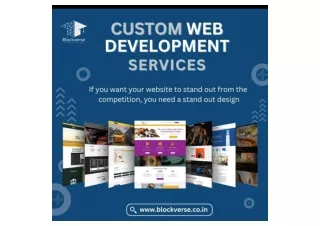 Custom Web Development Services from Website Development Companies in India