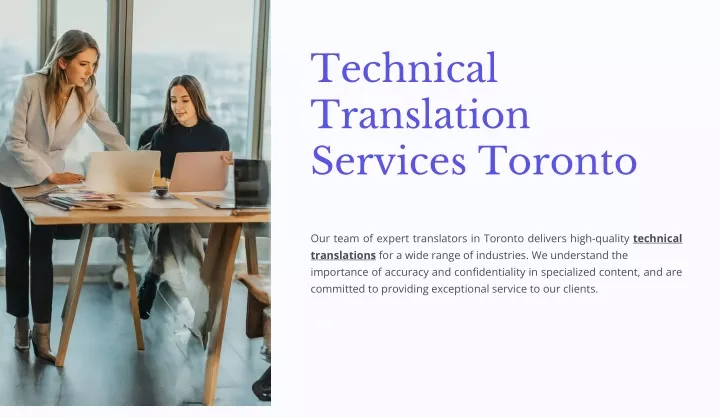 technical translation services toronto