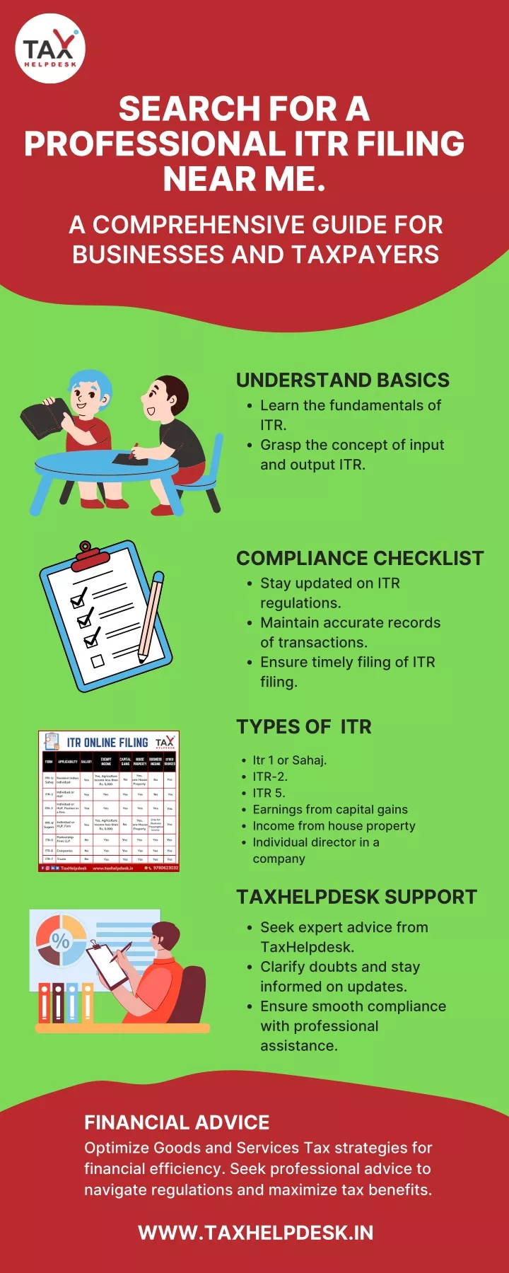 search for a professional itr filing near