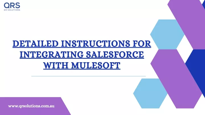 detailed instructions for integrating salesforce