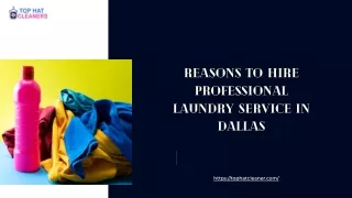 Reasons To Hire Professional Laundry Service In Dallas