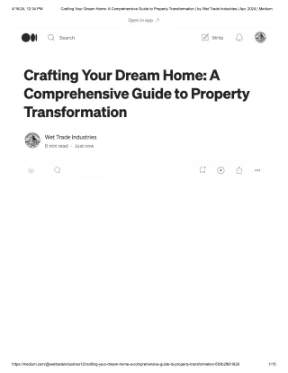 Crafting Your Dream Home_ A Comprehensive Guide to Property Transformation