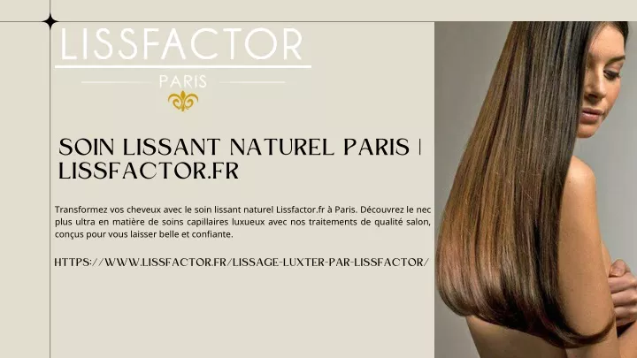 soin lissant naturel paris lissfactor fr