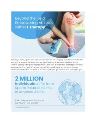 Beyond the Field: Empowering Athletes with IFT Therapy