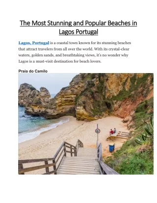 The Most Stunning and Popular Beaches in Lagos Portugal