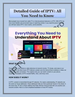 Detailed Guide To IPTV All You Need to Know