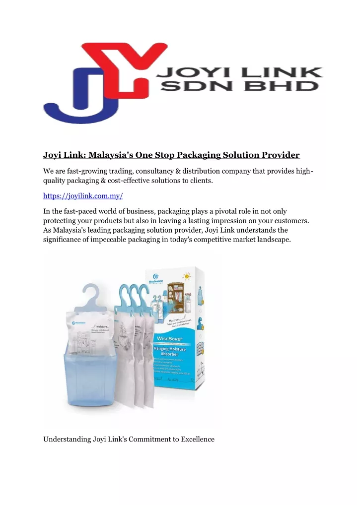 joyi link malaysia s one stop packaging solution