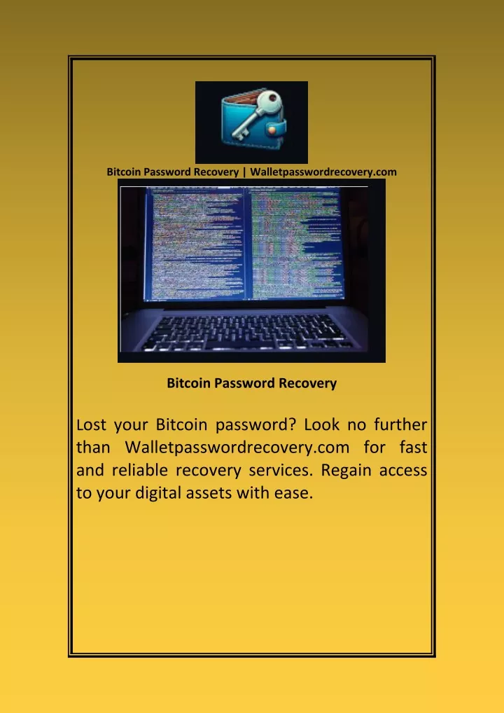 bitcoin password recovery walletpasswordrecovery