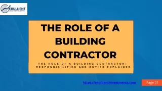 Building contractor